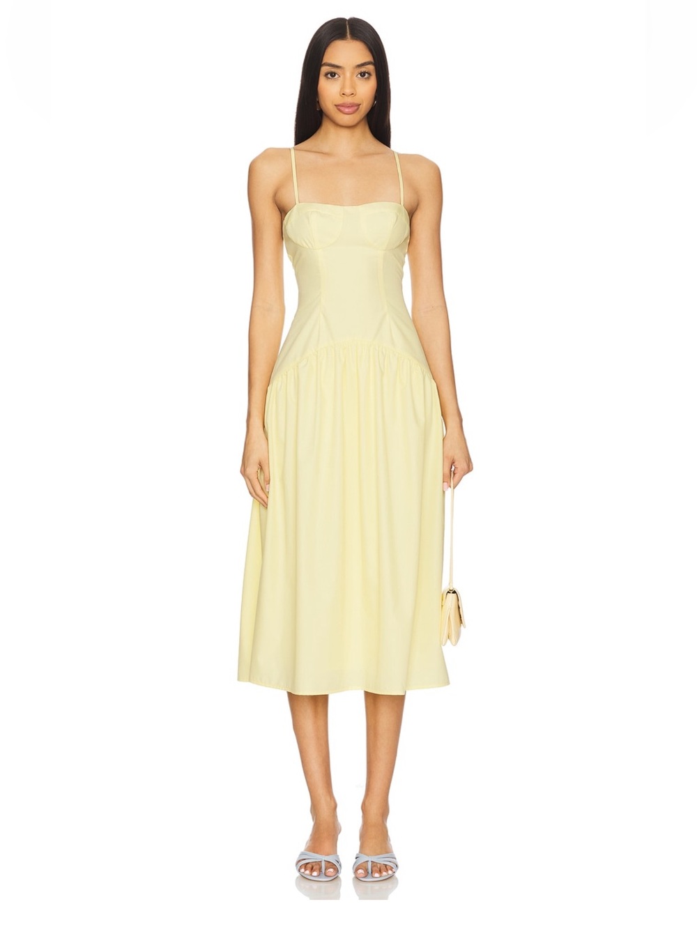 Margaery midi yellow dress more to come
